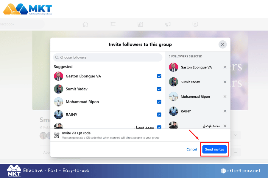 Click Send invites Secrets to Increase Facebook Group Engagement in 2025