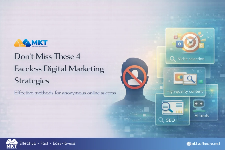 Faceless digital marketing
