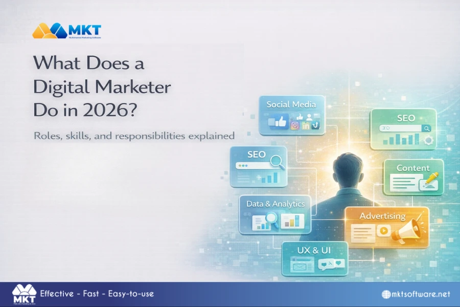 What does a digital marketer do