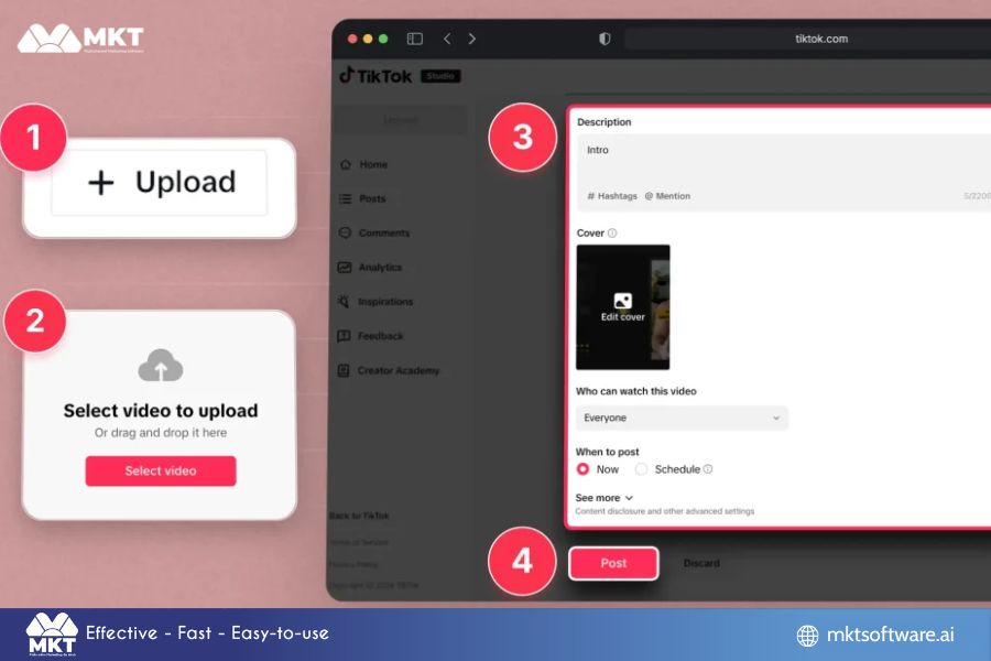 Top secret tips to boost views using auto upload video TikTok