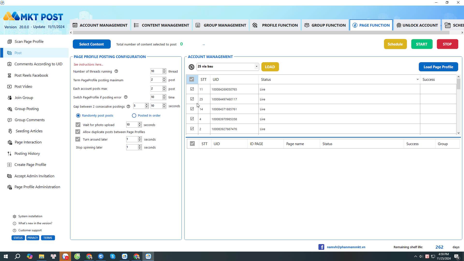 Guide to Using the Page Function on MKT Post Software - Posting Content