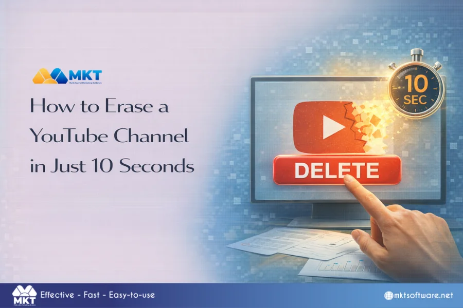 How to erase a YouTube channel