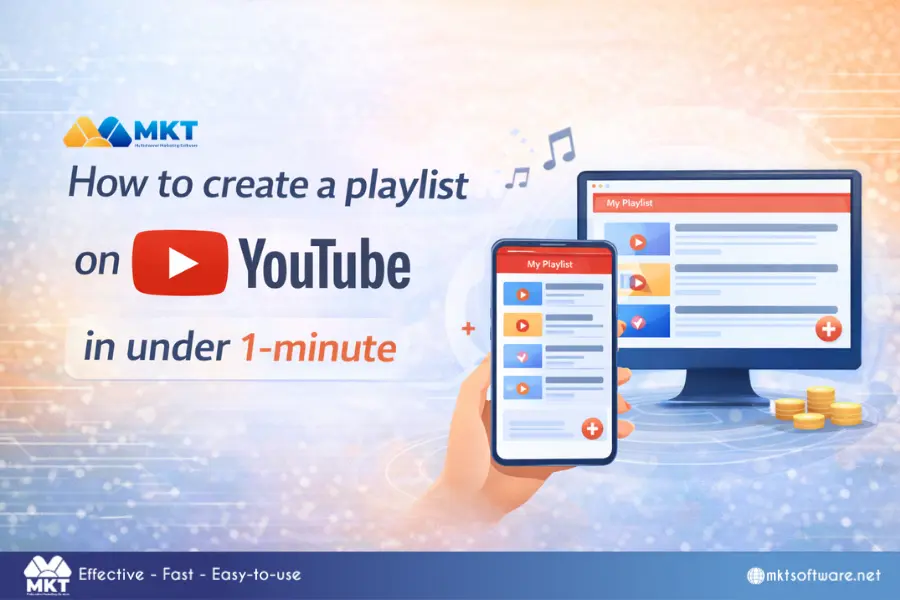 How can I create a playlist on YouTube